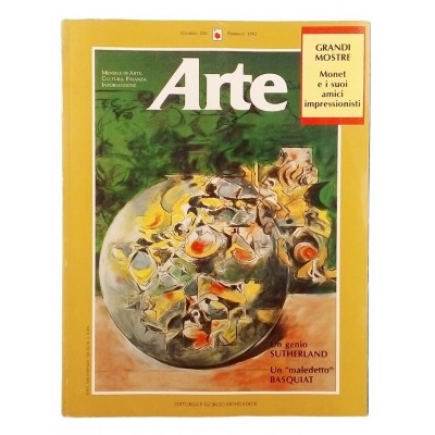 Mensile D'Arte Moderna Arte n 226 febbraio 1992 Basquiat Mondadori