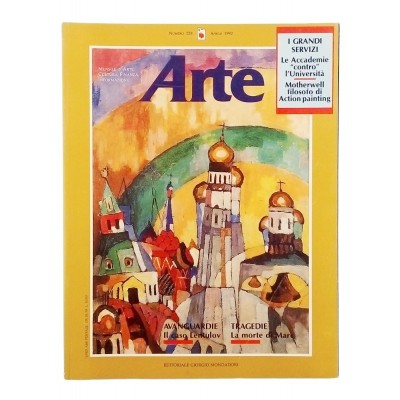 Mensile D'Arte Moderna Arte n 221 settembre 1991 Avanguardie Mondadori