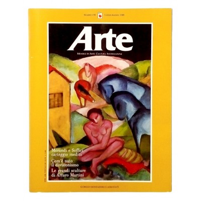 Mensile D'Arte Moderna Arte n 198 luglio-agosto 1989 Martini Mondadori