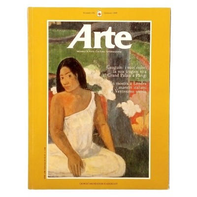Mensile D'Arte Moderna Arte n 192 gennaio 1989 Gauguin Mondadori