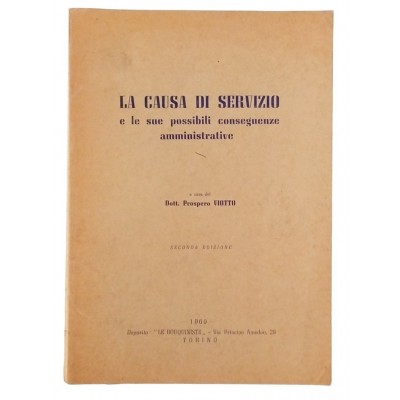 Prospero Viotto La causa di servizio Le Bouquiniste 1960