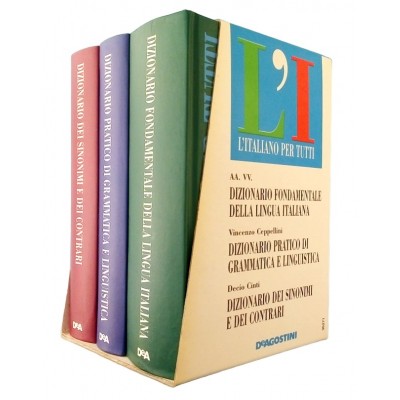 L Italiano per Tutti 3 volumi De Agostini 1998