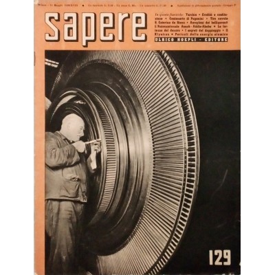Sapere Rivista Hoepli anno VI n 9-129 15 maggio 1940