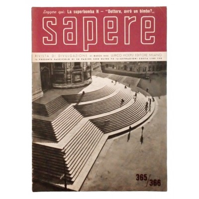 Sapere Rivista Hoepli anno XVI n 365-366 31 marzo 1950