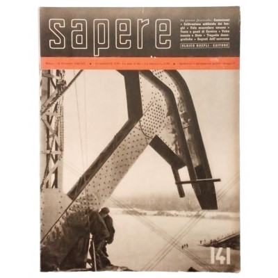Sapere Rivista Hoepli anno VI n 21-141 15 novembre 1940