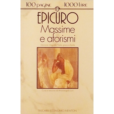 Epicuro Massime e aforismi Economici Newton 1994