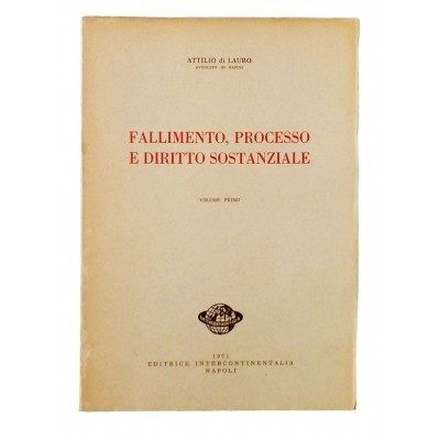 Di Lauro Fallimento Processo e Diritto Sostanziale vol I