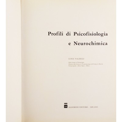 Profili di Psicofisiologia e Neurochimica Manfredi Ed 1971