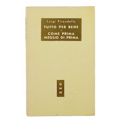 Pirandello Biblioteca Moderna Mondadori n 173 I edizione 1951
