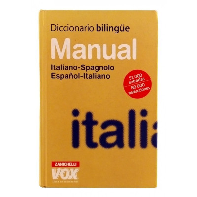 Diccionario Bilingue Manual Italiano-Spagnolo Zanichelli 2008