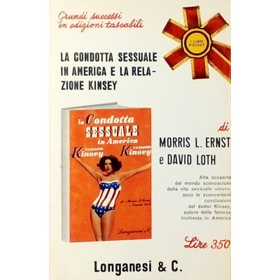 M L Ernst e D Loth La condotta sessuale in america Longanesi & C 1966