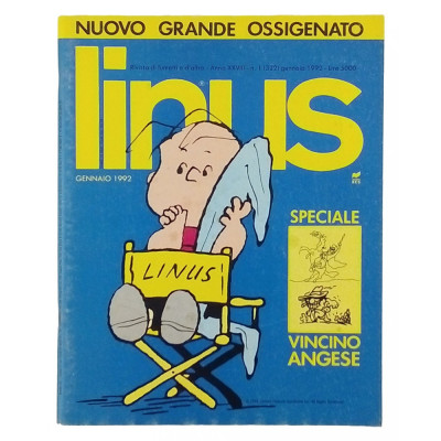 Rivista di Fumetti Linus anno XXVIII n 1 gennaio 1992