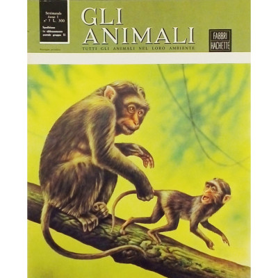 Enciclopedia Gli Animali anno I n 7 aprile 1966 Fabbri Editori