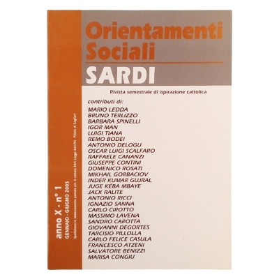 Orientamenti Sociali Sardi n 1 gennaio-giugno 2005