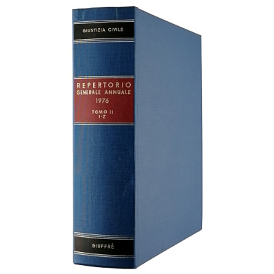 Giustizia Civile Repertorio Generale 1976 T II I-Z Spedizione Espressa Gratuita
