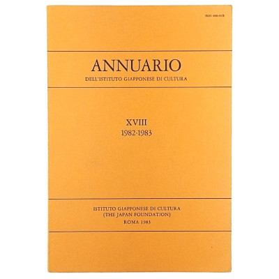 Rivista Istituto Giapponese di Cultura n XVIII 1982-1983 Annuario Spedizione Gratuita