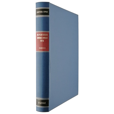 Giustizia Civile Repertorio Generale Annuale 1978 Indici  Giuffre Editore 1979