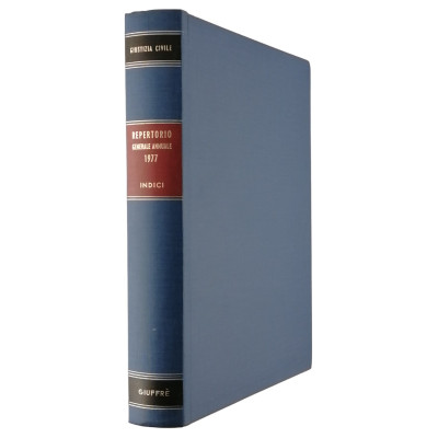 Giustizia Civile Repertorio Generale Annuale 1977 Indici Giuffre Editore 1978