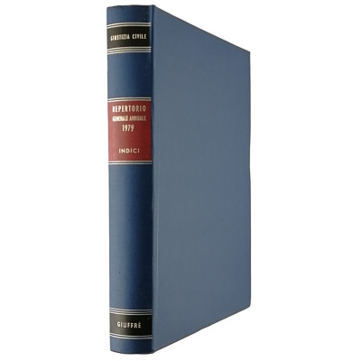Giustizia Civile Repertorio Generale Annuale 1979 Indici Giuffre Editore 1980