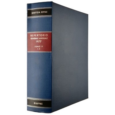 Giustizia Civile Repertorio Generale Annuale 1977 Tomo II I-Z Giuffre 1978