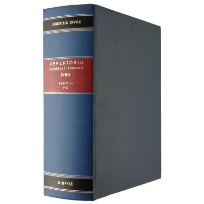 Giustizia Civile Repertorio Generale Annuale 1980 Tomo II I-Z Giuffre Editore 1981