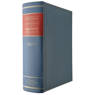 Codice di Procedura Penale dal 1960 volume II Libri III-IV-V Giuffre Editore 1970