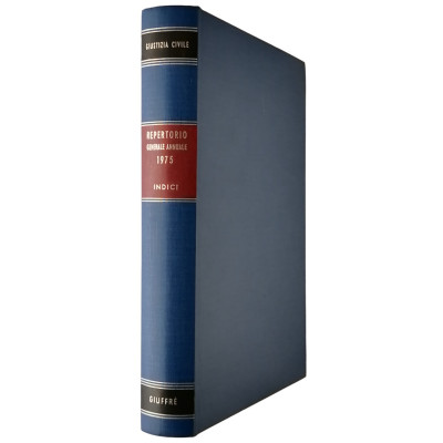 Giustizia Civile Repertorio Generale Annuale 1975 Indici Giuffre Editore 1976