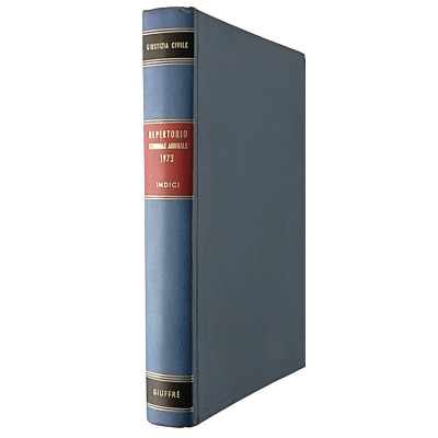 Giustizia Civile Repertorio Generale Annuale 1973 Indici Giuffre Editore 1974