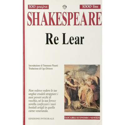 Shakespeare Re Lear Tascabili Newton 1995 Spedizione Gratuita