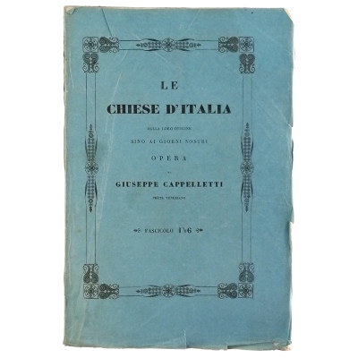 Giuseppe Cappelletti Le Chiese d'Italia n 146 del 1853 Spedizione Gratuita
