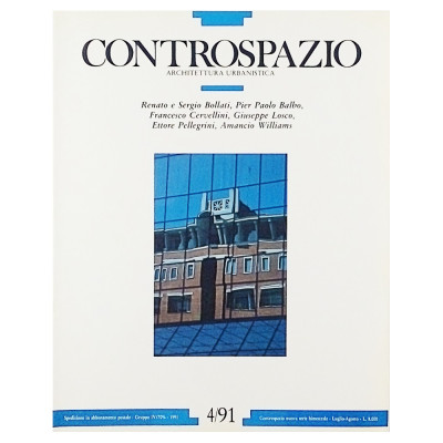 Controspazio n 4 luglio-agosto 1991 Gangemi Editore Spedizione Gratuita