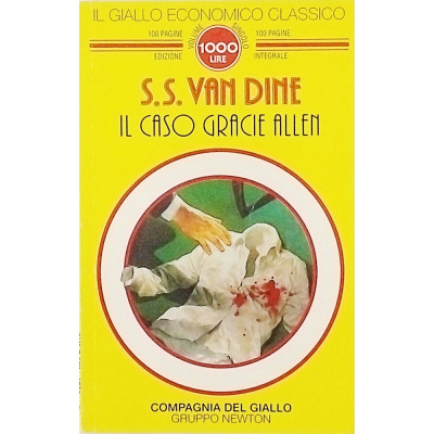 S.S. Van Dine Il caso Gracie Allen Il Giallo Newton 1993 Spedizione Gratuita