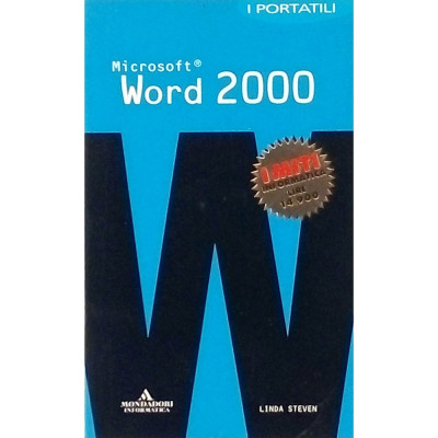 Linda Steven Microsoft Word 2000 Mondadori 2001 Spedizione Gratuita