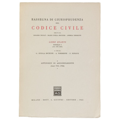 Codice Civile Libro Quarto Titolo I Giuffrè Editore 1965 Spedizione Gratuita