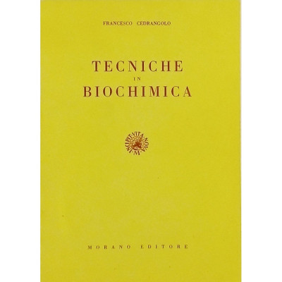 F Cedrangolo Tecniche in Biochimica Morano Editore 1972 Spedizione Gratuita