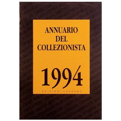 Annuario del Collezionista 1994 Edizioni Lazzaro Spedizione Gratuita