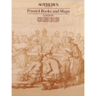 Catalogo Sothebys London Printed Books and Maps july 1988 Spedizione Gratuita