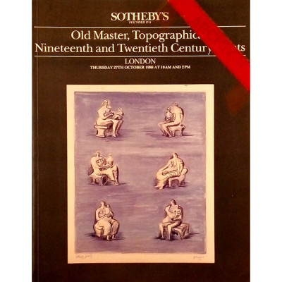 Catalogo Sothebys Old Master Topographical Nineteenth october 1988