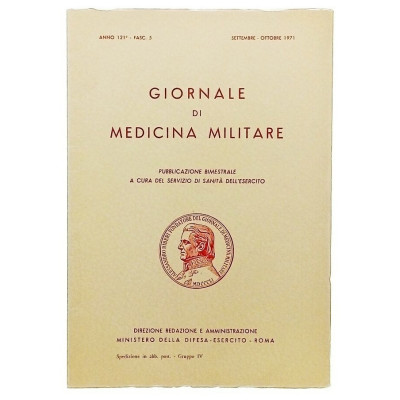 Giornale di Medicina Militare anno 121 fascicolo n 5 1971