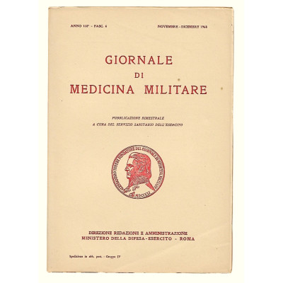 Giornale di Medicina Militare anno 118 fascicolo n 6 1968