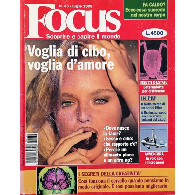 Rivista Focus n 33 luglio n 1995 Mondadori Spedizione Gratuita