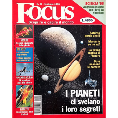 Rivista Focus n 40 febbraio n 1996 Mondadori Spedizione Gratuita