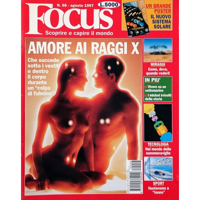 Rivista Focus n 58 agosto n 1997 Mondadori Spedizione Gratuita