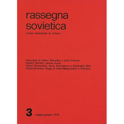 Rassegna Sovietica Rivista Bimestrale di Cultura n 3 maggio-giugno 1979