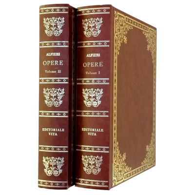 Vittorio Alfieri Opere 2 volumi Letteratura Italiana Editoriale Vita 1980