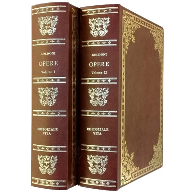 Carlo Goldoni Opere Letteratura Italiana 2 volumi Editoriale Vita 1980