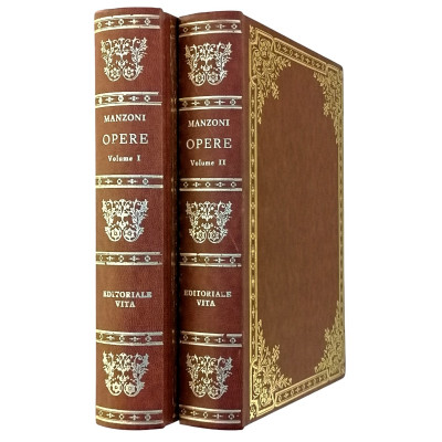 Alessandro Manzoni Opere Letteratura Italiana 2 volumi Editoriale Vita 1978