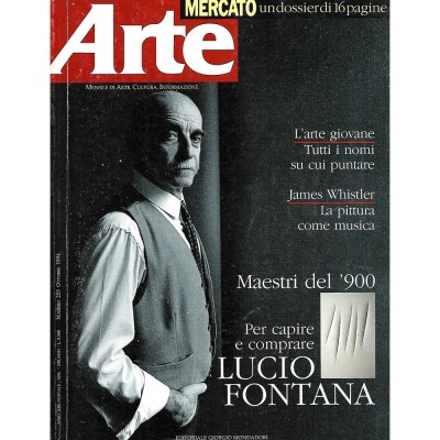Rivista Arte n 255 ottobre 1994 Editoriale Giorgio Mondadori