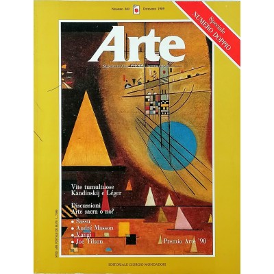 Rivista Arte n 202 dicembre 1989 Editoriale Giorgio Mondadori