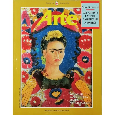 Rivista Arte n 234 novembre 1992 Editoriale Giorgio Mondadori